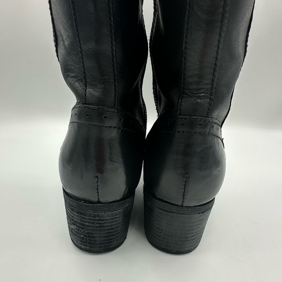 WIDE CALF 9M Like New Born Size Tall Black Boots “Poly” Style - Picture 6 of 9